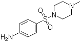 4-(4-甲基哌嗪-1-磺酰)苯胺分子结构 (CAS 21623-68-7)