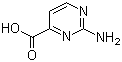 2-氨基嘧啶-4-羧酸分子结构 (CAS 2164-65-0)