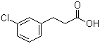 3-(3-氯苯基)丙酸分子结构 (CAS 21640-48-2)