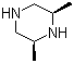 顺式-2,6-二甲基哌嗪分子结构 (CAS 21655-48-1)