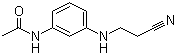 N-[3-[(2-氰乙基)氨基]苯乙酰胺分子结构 (CAS 21678-63-7)