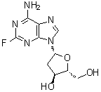 2-氟-2'-脱氧腺苷分子结构 (CAS 21679-12-9)