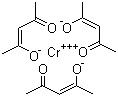 乙酰丙酮铬分子结构 (CAS 21679-31-2)