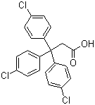 3,3,3-三对氯苯丙酸分子结构 (CAS 2168-06-1)