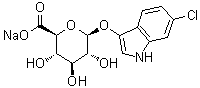6-Chloro-1H-indol-3-yl beta-D-glucopyranosiduronic acid monosodium salt molecular structure (CAS 216971-56-1)