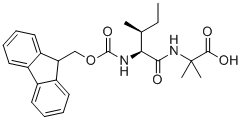 Fmoc-Ile-Aib-OH molecular structure (CAS 2171139-20-9)