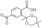 4-Nitro-2-(2,5,5-trimethyl-[1,3]dioxan-2-yl)benzoic acid molecular structure (CAS 217197-04-1)