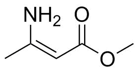 (Z)-3-氨基巴豆酸甲酯分子结构 (CAS 21731-17-9)