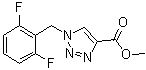 1-(2,6-二氟苄基)-1H-1,2,3-三唑-4-羧酸甲酯分子结构 (CAS 217448-86-7)