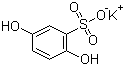 2,5-二羟基苯磺酸钾分子结构 (CAS 21799-87-1)