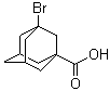 3-溴-1-金刚烷甲酸分子结构 (CAS 21816-08-0)