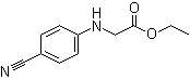 N-(4-氰基苯基)甘氨酸乙酯分子结构 (CAS 218168-58-2)