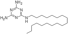 N-十八烷基-1,3,5-三嗪-2,4,6-三胺分子结构 (CAS 21840-04-0)