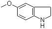 structure of CAS# 21857-45-4, 5-Methoxy-2,3-dihydroindoline;5-Methoxy-2,3-dihydro-1H-indole