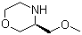 (S)-3-(甲氧甲基)吗啉盐酸盐分子结构 (CAS 218595-25-6)