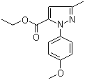 1-(4-甲氧基苯基)-3-甲基-1H-吡唑-5-羧酸乙酯分子结构 (CAS 218632-36-1)