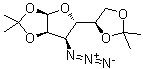 3-叠氮基-3-脱氧-1,2:5,6-二-O-异丙亚基-alpha-D-呋喃阿洛糖分子结构 (CAS 21870-78-0)