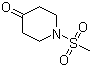 1-N-甲磺酰基-4-哌啶酮分子结构 (CAS 218780-53-1)
