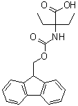 2-[[芴甲氧羰基]氨基]-2-乙基丁酸分子结构 (CAS 218926-46-6)