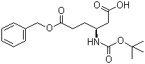 Boc-L-beta-高谷氨酸 6-苄酯分子结构 (CAS 218943-30-7)