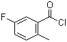 5-氟-2-甲基苯甲酰氯分子结构 (CAS 21900-39-0)