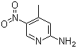 2-氨基-4-甲基-5-硝基吡啶分子结构 (CAS 21901-40-6)