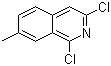 结构式 CAS# 21902-37-4, 1,3-二氯-7-甲基异喹啉