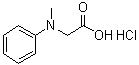 N-甲基-N-苯基甘氨酸盐酸盐分子结构 (CAS 21911-75-1)