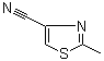 2-甲基噻唑-4-甲腈分子结构 (CAS 21917-76-0)