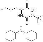 N-叔丁氧羰基-L-正亮氨酸二环己胺盐分子结构 (CAS 21947-32-0)