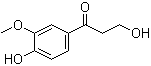 3,4'-二羟基-3'-甲氧基苯丙酮分子结构 (CAS 2196-18-1)