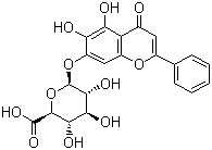 黄芩甙分子结构 (CAS 21967-41-9)