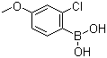 2-氯-4-甲氧基苯硼酸分子结构 (CAS 219735-99-6)