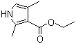 2,4-二甲基-3-吡咯羧酸乙酯分子结构 (CAS 2199-51-1)