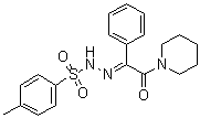 4-甲基苯磺酸 2-[2-氧代-1-苯基-2-(1-哌啶基)亚乙基]酰肼分子结构 (CAS 219915-67-0)