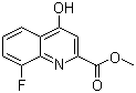 8-氟-4-羟基喹啉-2-甲酸甲酯分子结构 (CAS 219949-89-0)