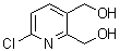 6-Chloro-2,3-pyridinedimethanol molecular structure (CAS 220001-93-4)