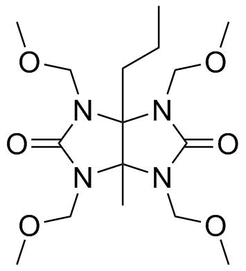 1,3,4,6-Tetrakis(methoxymethyl)-3a-methyl-6a-propyltetrahydroimidazo[4,5-d]imidazole-2,5(1H,3H)-dione molecular structure (CAS 220140-29-4)