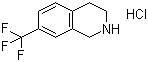 7-三氟甲基-1,2,3,4-四氢异喹啉盐酸盐分子结构 (CAS 220247-87-0)
