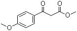结构式 CAS# 22027-50-5, 3-(4-甲氧基苯基)-3-氧代丙酸甲酯; 4-甲氧基苯甲酰乙酸甲酯
