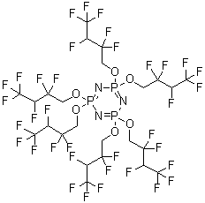 2,2,4,4,6,6-Hexakis(2,2,3,4,4,4-hexafluorobutoxy)-2,2,4,4,6,6-hexahydro-1,3,5,2,4,6-triazatriphosphorine molecular structure (CAS 220274-27-1)