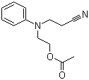 N-氰乙基-N-乙酰氧乙基苯胺分子结构 (CAS 22031-33-0)