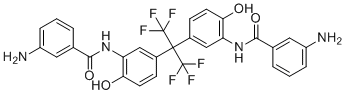 2,2-双(3-(3-氨基苯甲酰氨基)-4-羟基苯基)六氟丙烷分子结构 (CAS 220426-92-6)