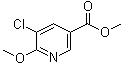 5-氯-6-甲氧基烟酸甲酯分子结构 (CAS 220656-93-9)