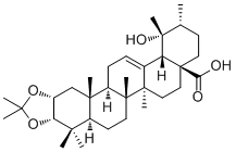 2,3-O-异亚丙基刺梨酸分子结构 (CAS 220880-90-0)
