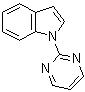 结构式 CAS# 221044-05-9, N-(2-嘧啶基)吲哚