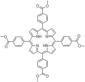 5,10,15,20-四(4-羧基苯基)卟吩四甲酯分子结构 (CAS 22112-83-0)