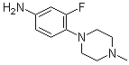 1-(4-氨基-2-氟苯基)-4-甲基哌嗪分子结构 (CAS 221198-99-8)