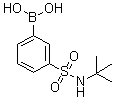 [3-[[叔丁基氨基]磺酰基]苯基]硼酸分子结构 (CAS 221290-14-8)