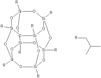 Octa(isobutylsilsesquioxane) molecular structure (CAS 221326-46-1)